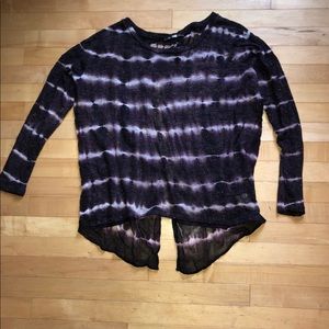 Long sleeve purple sweater